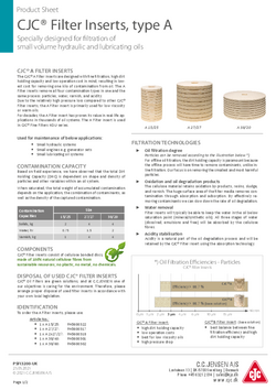 Oil filtration filter inserts for removal of particles, water and