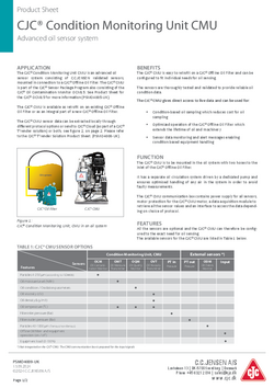 Condition Monitoring Unit, CMU_PSMO4009